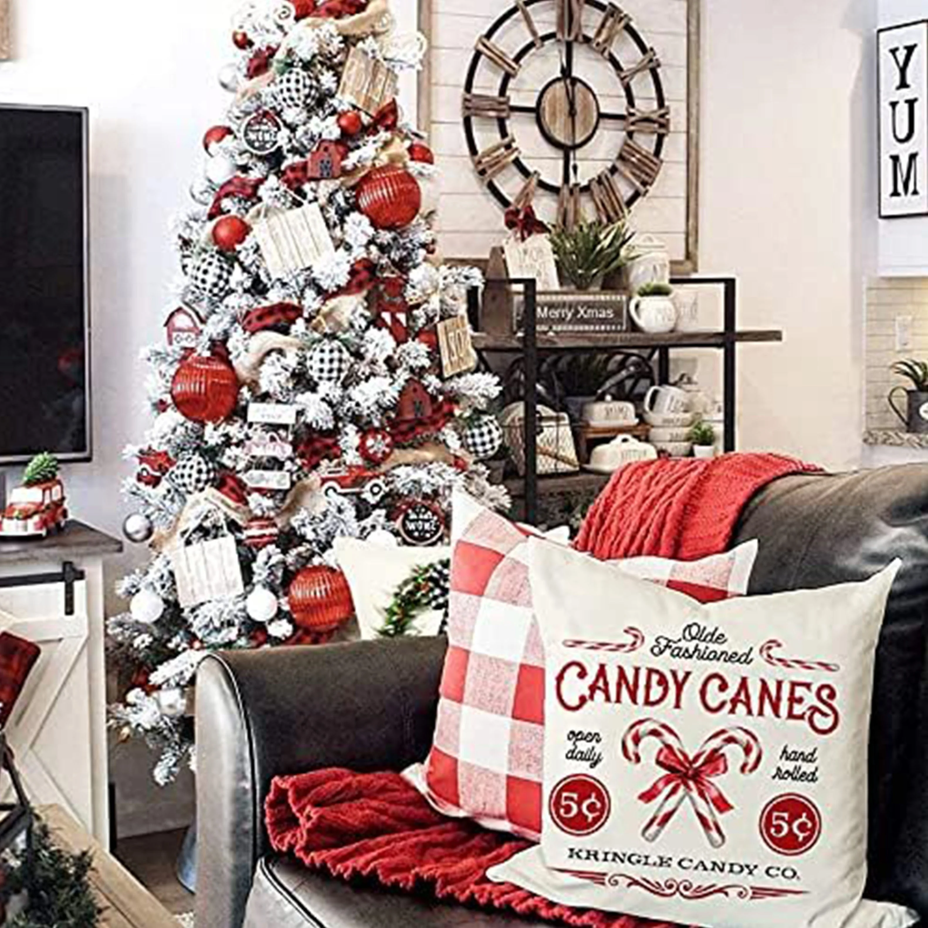 1 buah sarung bantal Natal ber - Home Xmas Decor Ideas ulasan dan harga