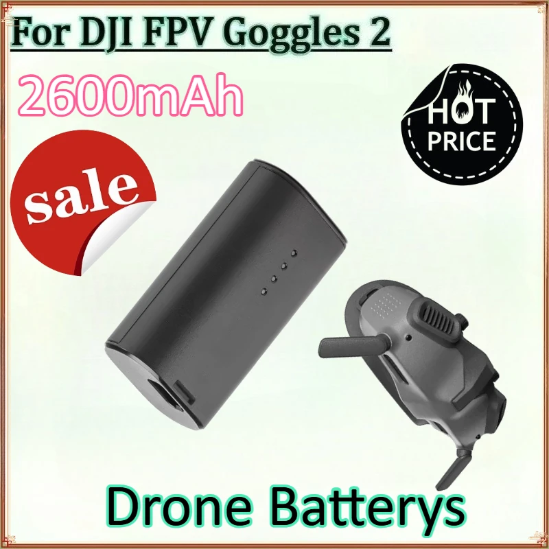 

7-9V 2600mAh High Quality Drone Batteries for DJI FPV Goggles 2 Battery Compatible Goggles 2 FPV Flight Glasses V2 Accessories