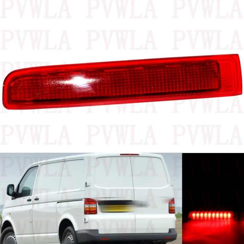 

Left Side LED Red Third Rear Brake Stop Light Lamp For VW T5 T6 2003 2004 2005 2006 2007 2008 2009 2010 2011 2012 2013 2014-2019