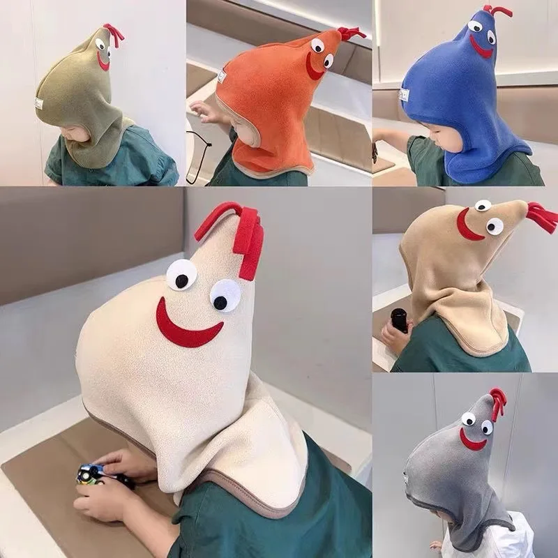 Cute Rooster Balaclava for Kids, Funny Animal Hat with Scarf, Warm Winter Ear Flap Cap for Babies & Toddlers
