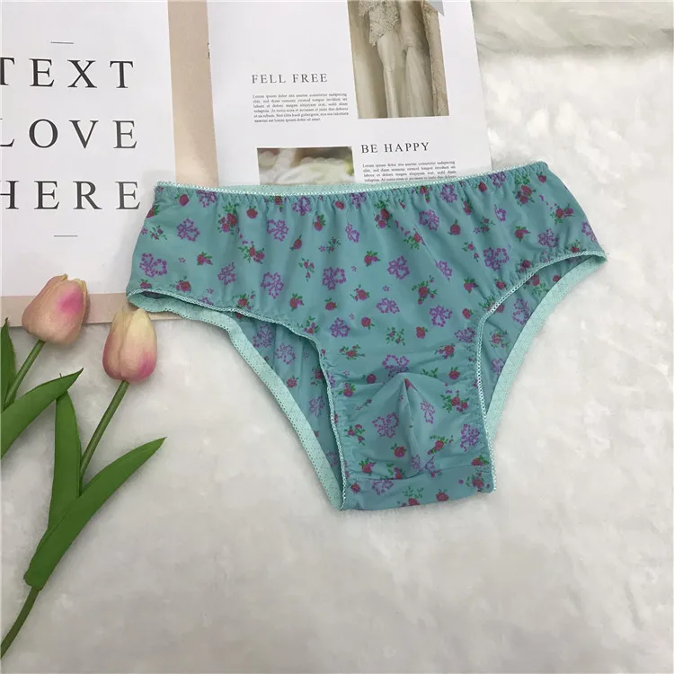 Calzoncillos estampados para hombre, ropa interior Sissy con bolsa convexa, bragas, calzoncillos, Bikini, lencería Sexy, club nocturno, baile, fiesta privada