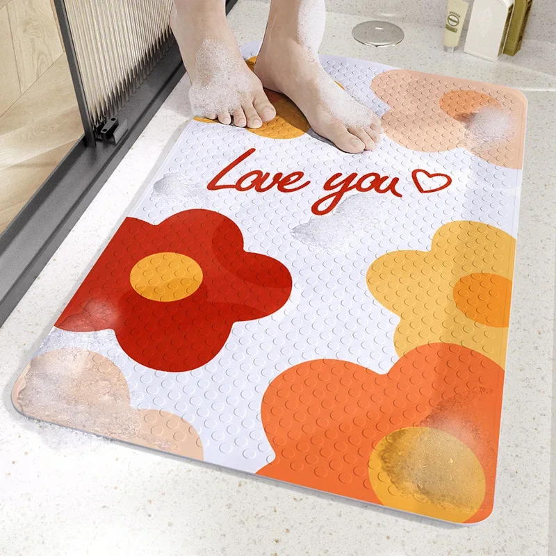 Creative Flower Bath Mat Set High Quality Bathroom Carpet Shower Mat Absorbent Non-slip Entry Door Mat Bedside Rug Kitchen Mat