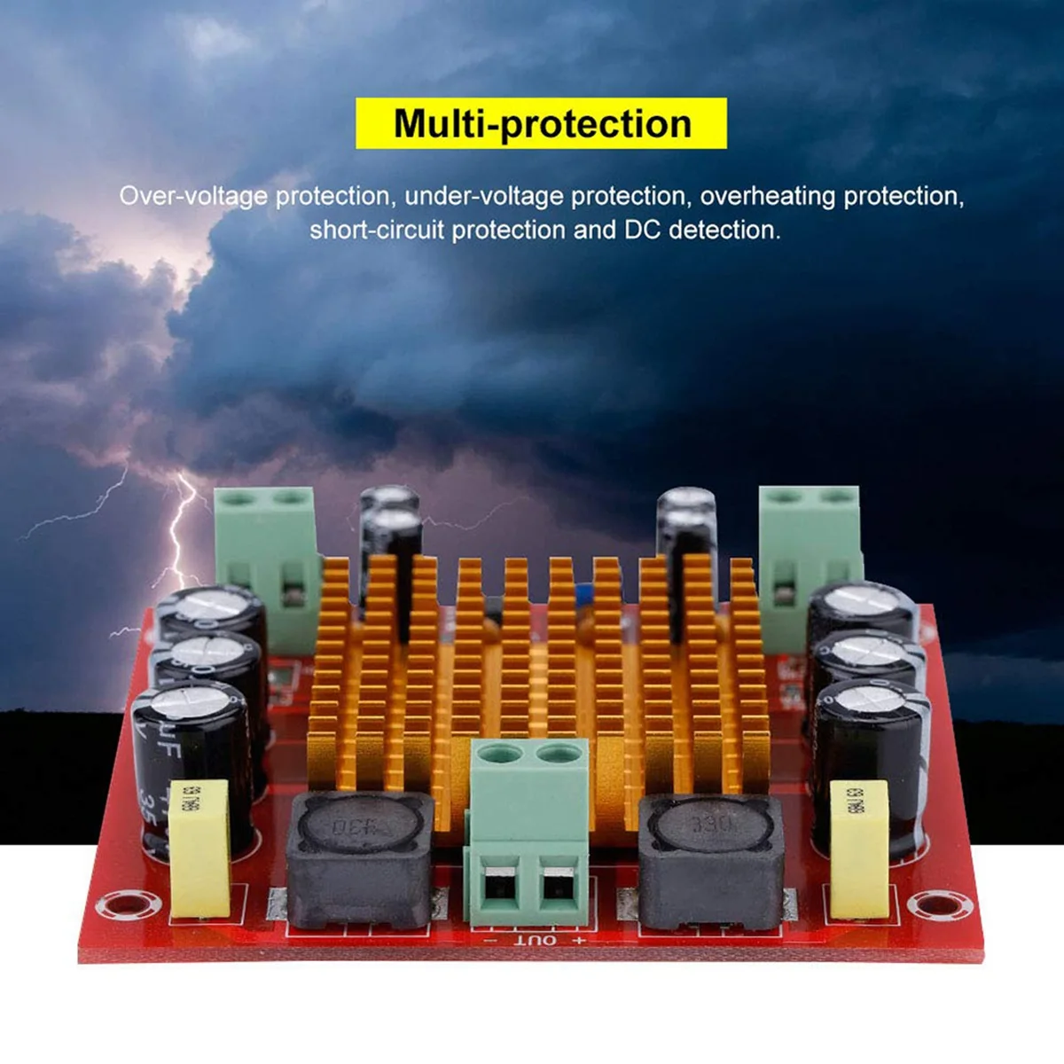 2X Channel Power Amplifier Board 150W New Single-Channel Digital Amplifier Board Power Amp Module 12V-26V TPA3116D2