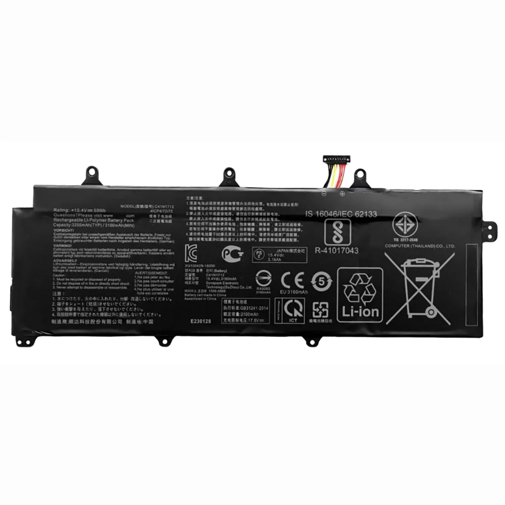 

C41N1712 Аккумулятор для Asus GX501 GX501V GX501GI GX501G GX501GM GX501GS GX501VSK GX501VI-GZ020T GX501VS-XS71 4ICP4/72/75