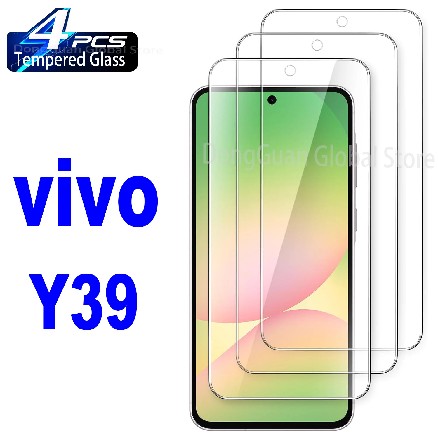 

2/3/4Pcs Tempered Glass For Vivo Y39 5G Tempered Glass Screen Protector Glass Film