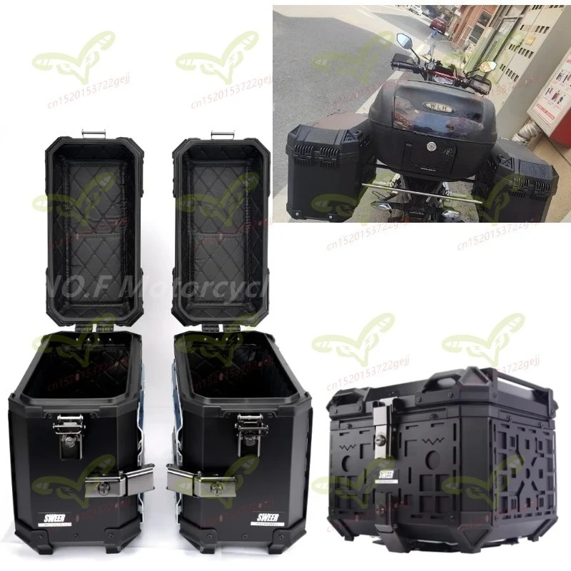

Large Capacity New Motorcycle Tailstock Aluminum Alloy Side Box Detachable Waterproof Tank Motorcycle Accessories