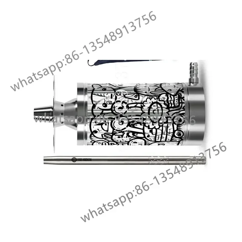 304 stainless steel hookah, cool street graffiti feng shui hookah