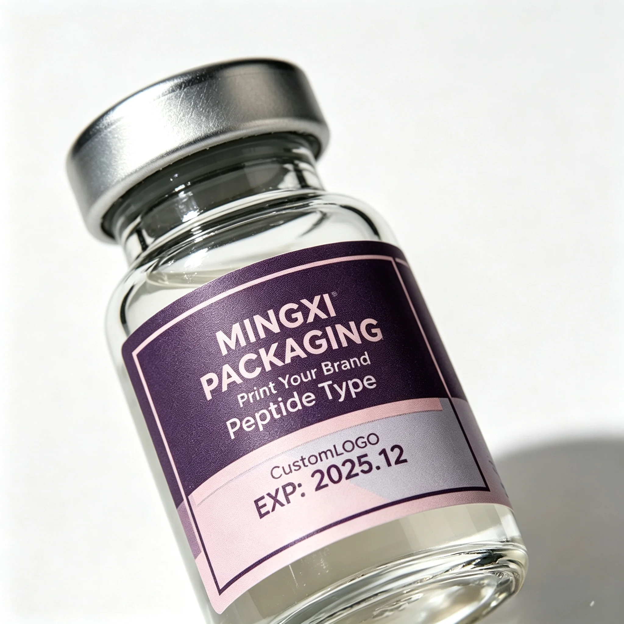 Custom Durable Paper Gift Box Single Packaging Case Cosmetic Storage Compatible With 3ml 10ml Peptide Vial Containers