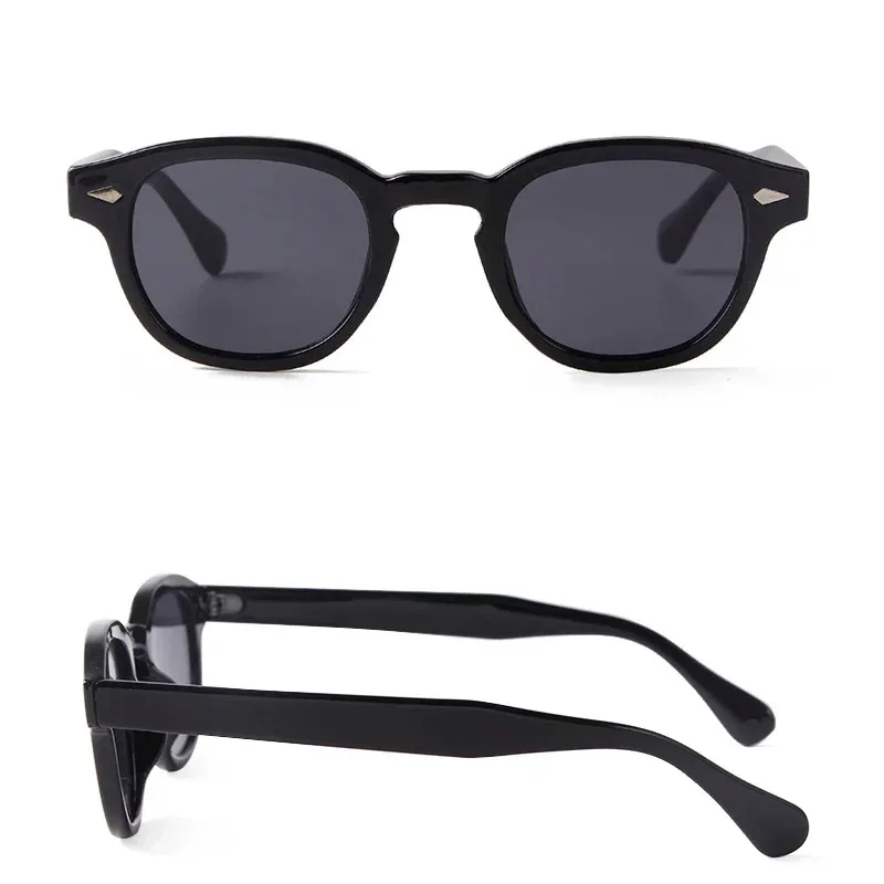 Vintage Round Sunglasses Women Men Retro Rivet Gradient Female Sun Glasses UV400 Square Shades Eyewear