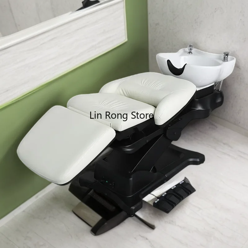 

Hair Salon Chair Porcelain Hairdressing Washbasin Thai Shampoo Bed Bowl Cosmetic Treatment Cama De Pilates Hairstyle Products