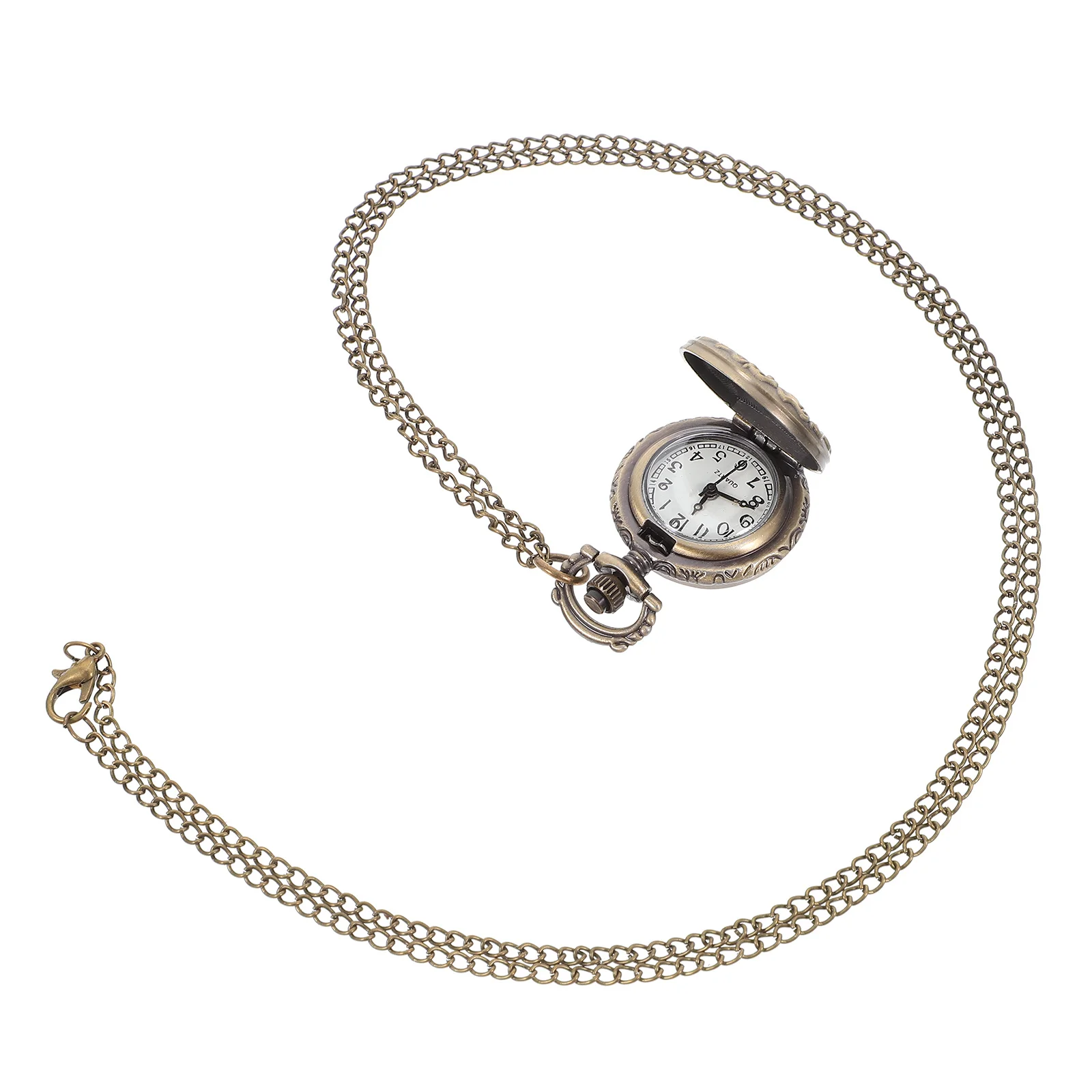 1 قطعة ساعة الجيب الرجعية خمر الفراشات نمط مادة التيتانيوم حركة الكوارتز قلادة معلقة ساعة للجنسين هدية