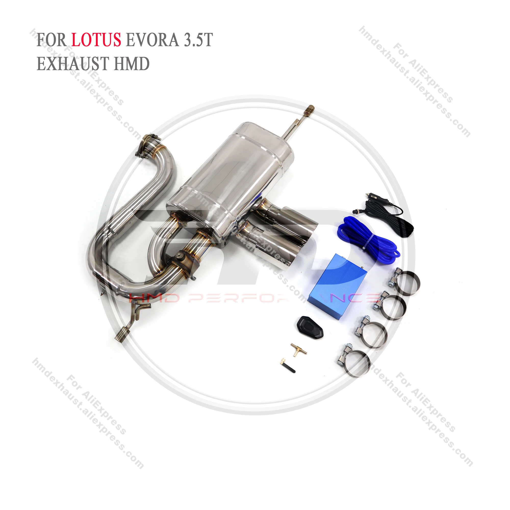 HMD Exhaust System Stainless Steel Performance Catback for Lotus Evora 3.5T Muffler With Valve