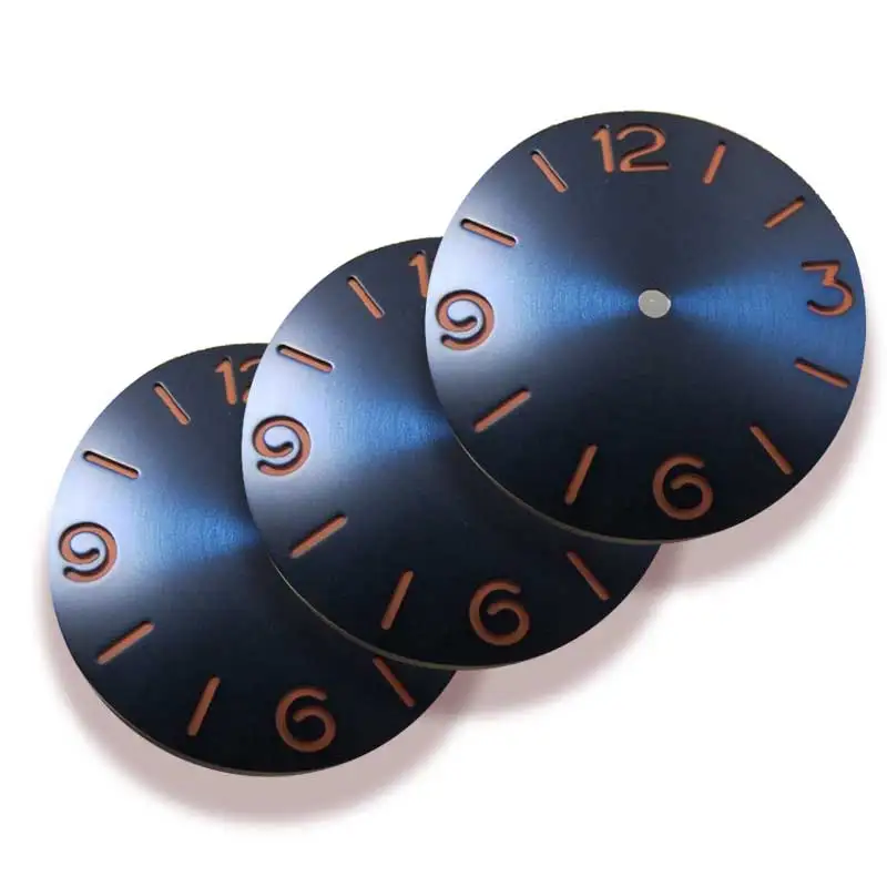 38.9mm Personalized Watch dial Blue color watch face for ETA6497/ETA6498 seagull ST3600/ST3620 Movement