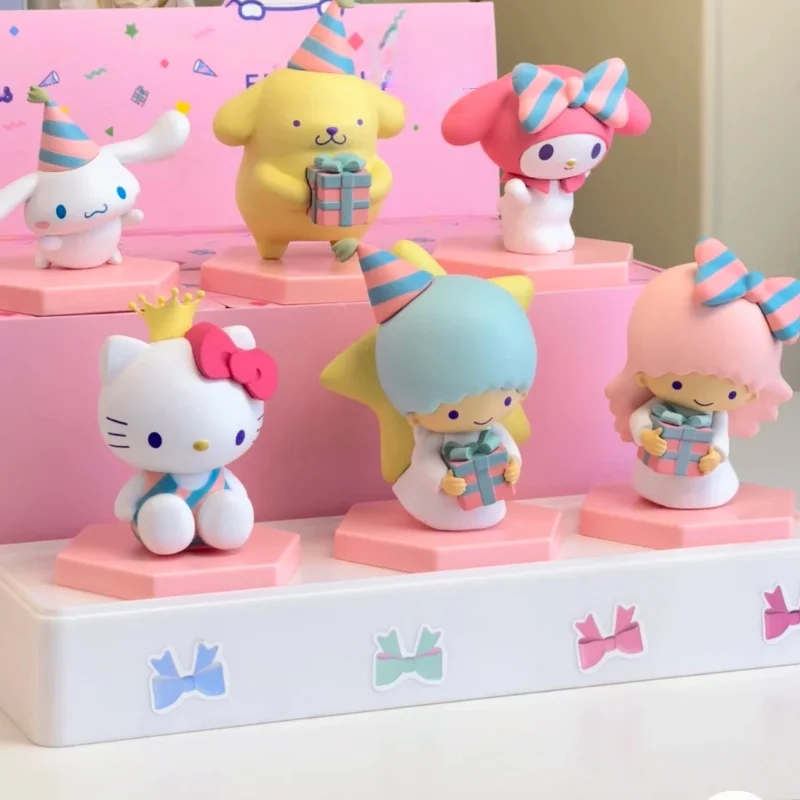 

Melody Series Premium Blind Box Figures Base Assembly Ornament Pudding Dog Greeting Box Baking Cake Figurine Holiday Surprise