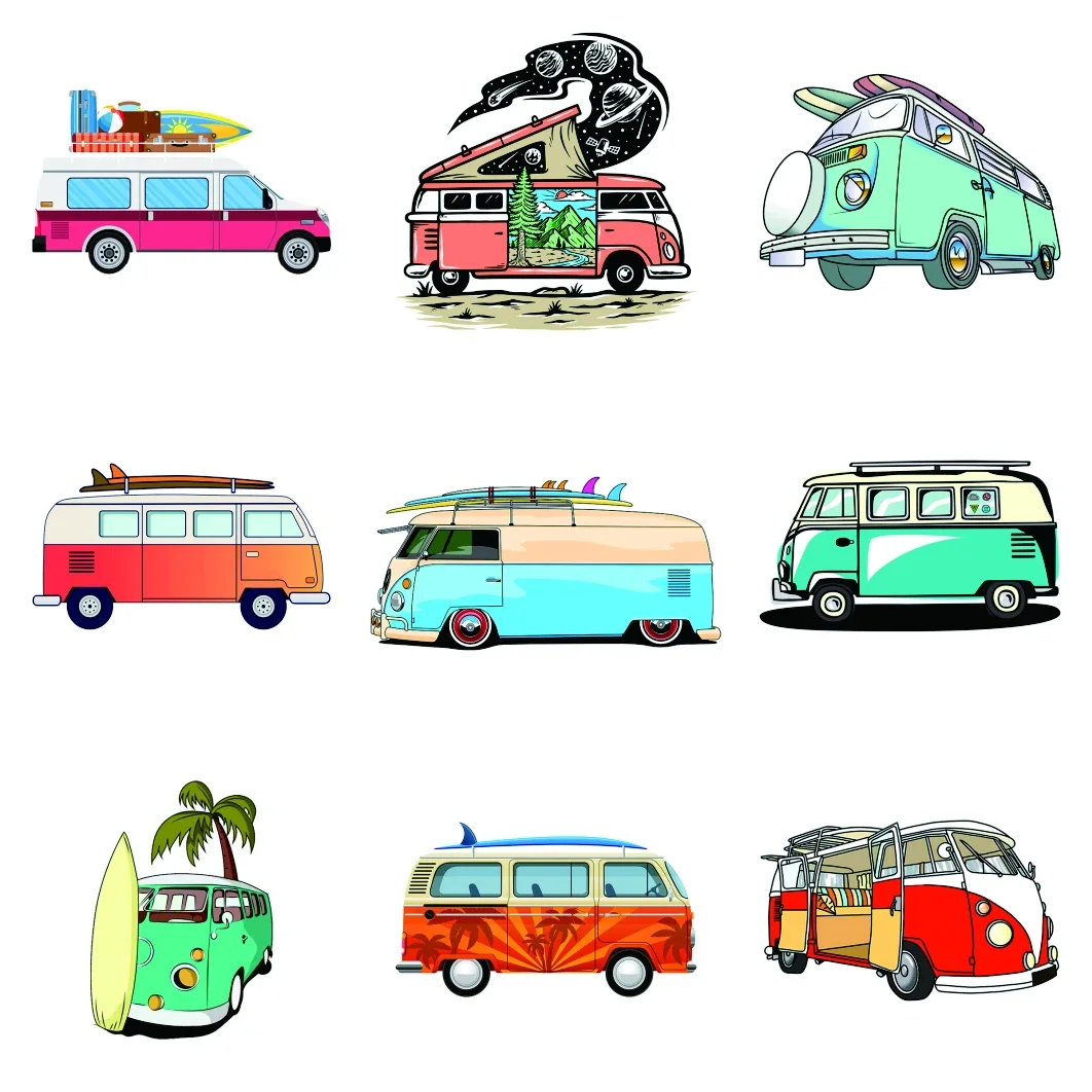 Car Sticker Exterior Parts for Surf Van Vinyl Motorcycle Stickers Rear Window Stickers Decoration Accessories Products Custom