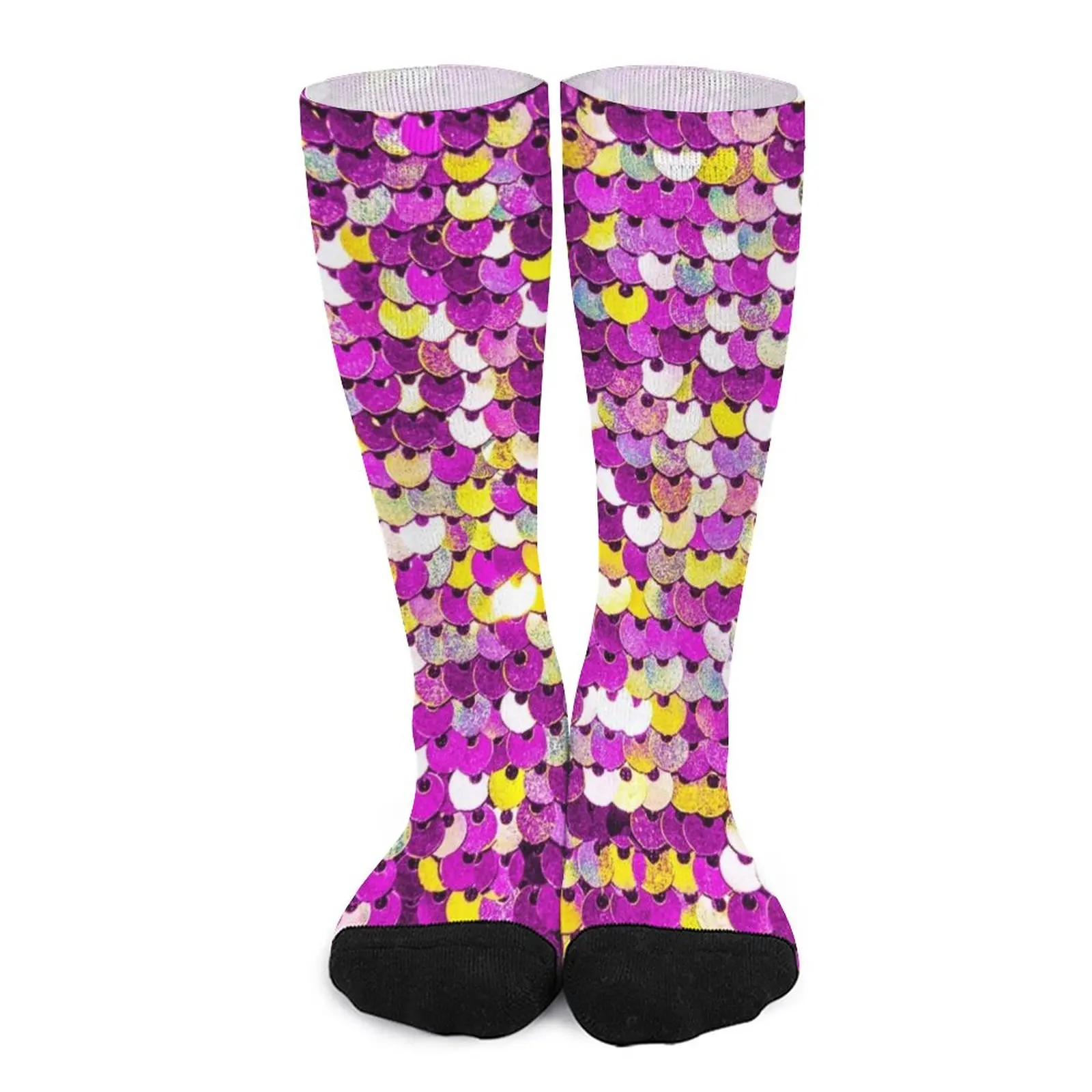 

Funky Sequins Socks Socks female men socks cotton