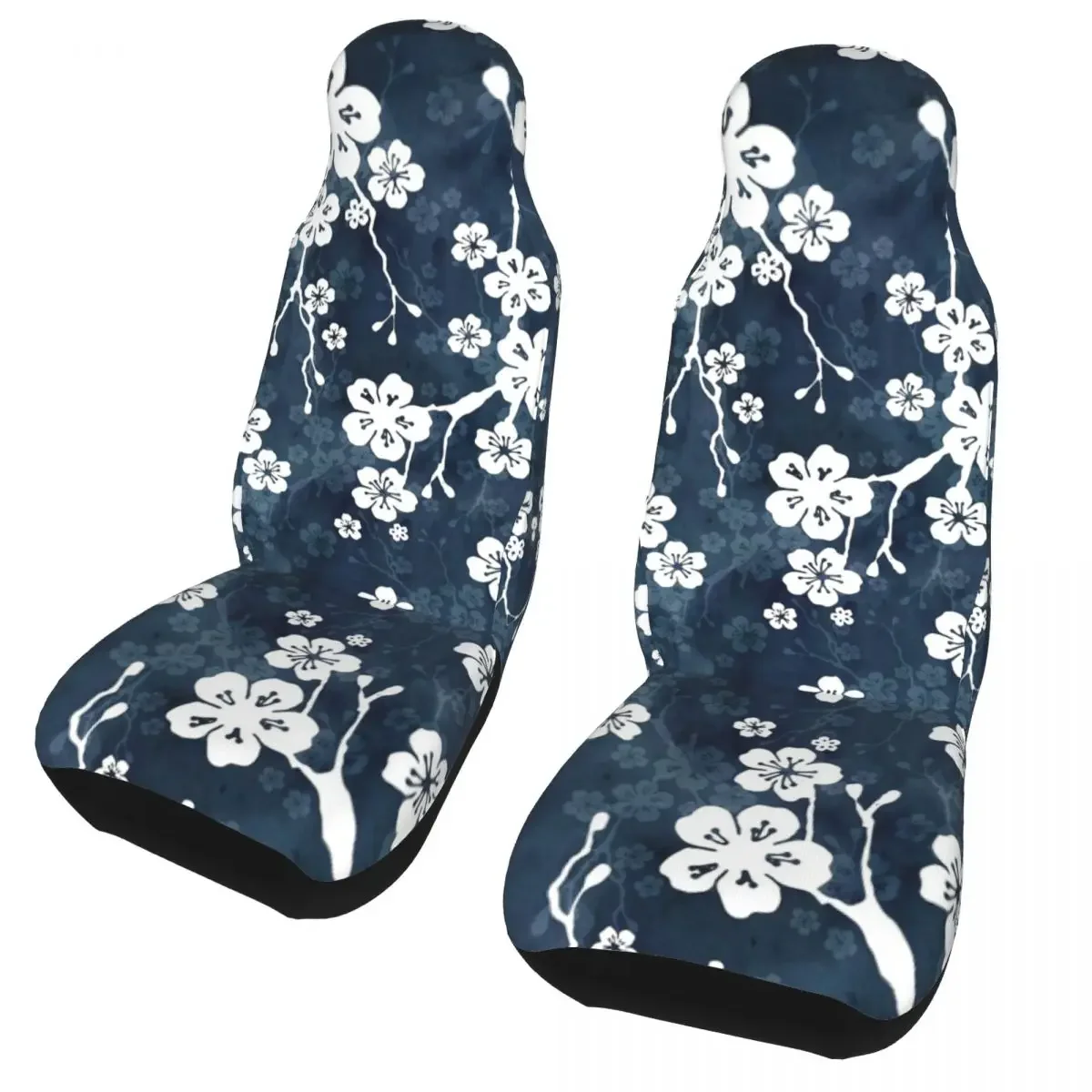 White Cherry Blossom Universal Car Seat Cover Four Seasons Women Floral Flower Seat Cushion/Cover Fabric Fishing