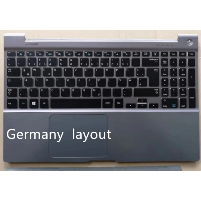 

PP+Backlit New laptop palmrest cover with keyboard for samsung 700Z5A 700Z5B BA75-03510D Spanish/Germany layout