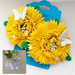 Flower leaves frame Metal cutting dies  mold Round hole label tag Scrapbook paper craft knife mould blade punch stencils dies