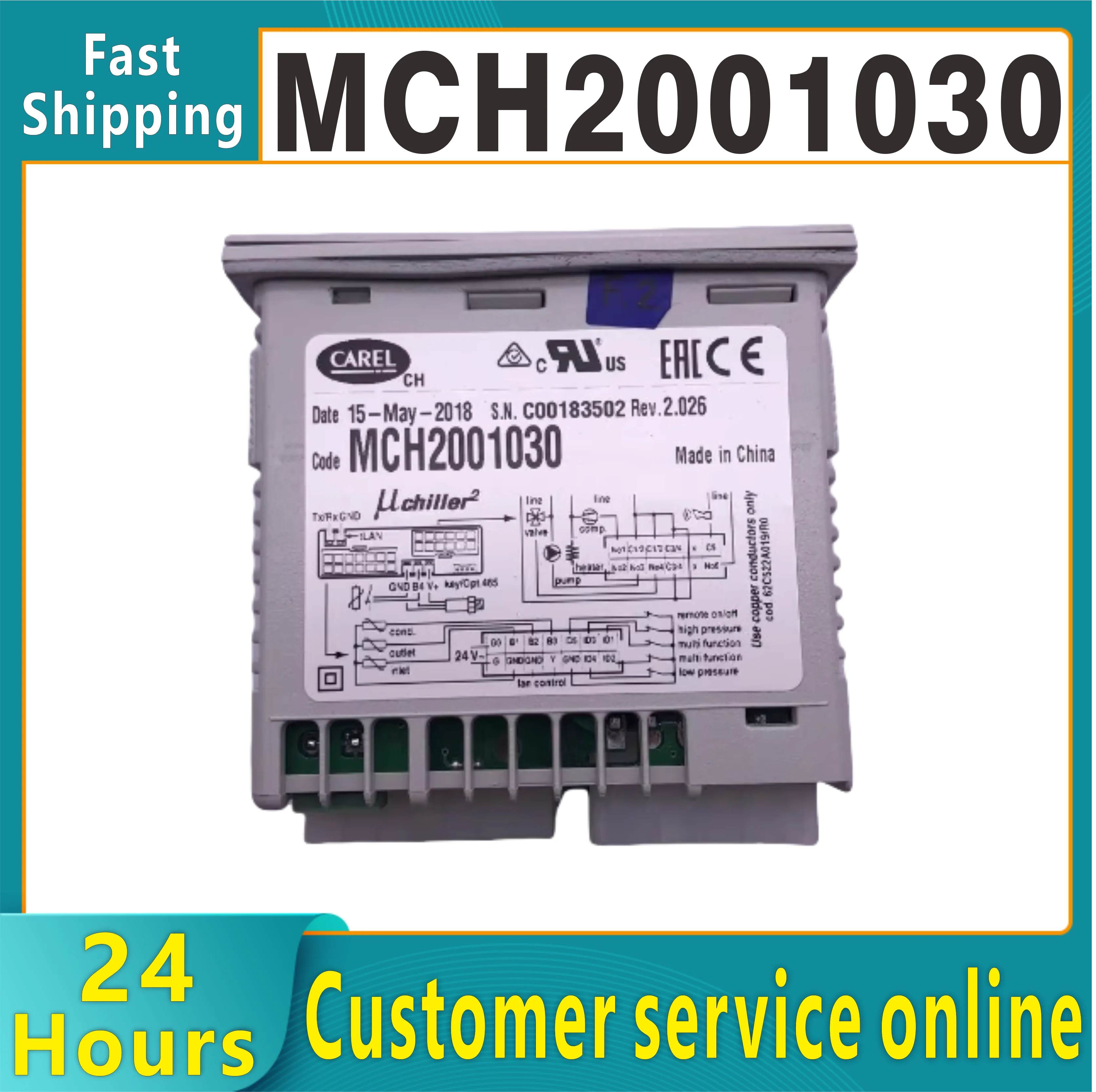 Original UC2SE thermostat/CODE MCH2001030 chiller controller