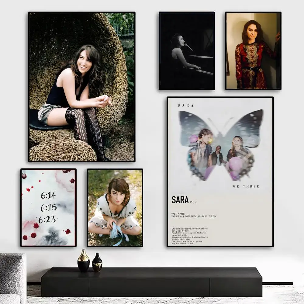S-Sara B-Bareilles Little Voice Poster Art print wall decor ideal for living room, bedroom, bar, parlor, and home gifting