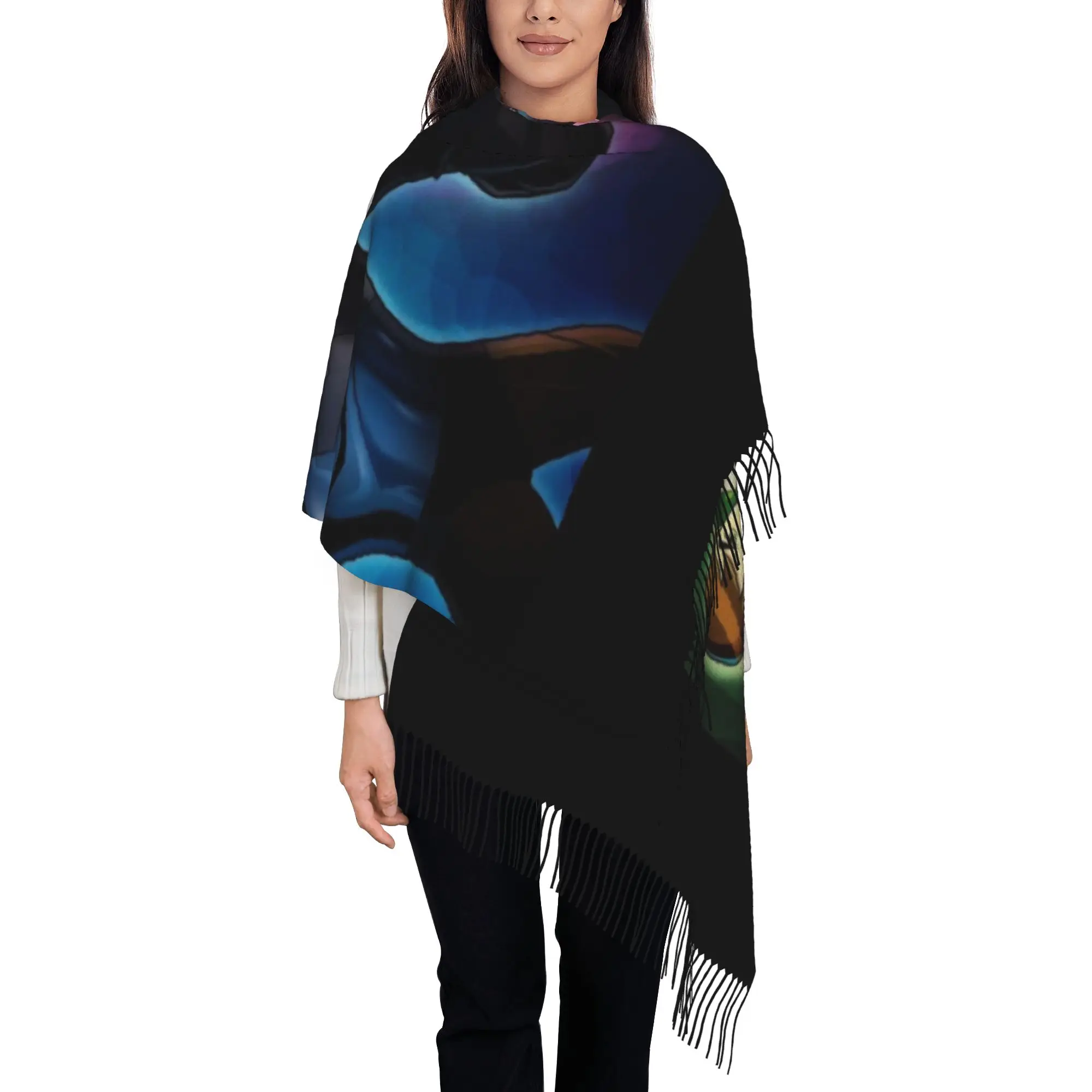 Ben10 Alien ForceTassel Scarf B-Ben 10 Cold Day Soft Thermal Gift Hijab Stoles