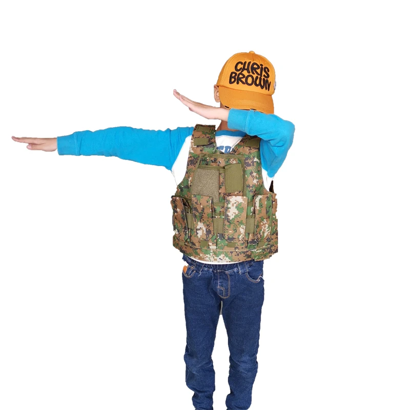 

Уличный тактический детский жилет для страйкбола, униформа, армейская военная техника, камуфляжная детская камуфляжная одежда для мальчиков и девочек CS, охотничья одежда