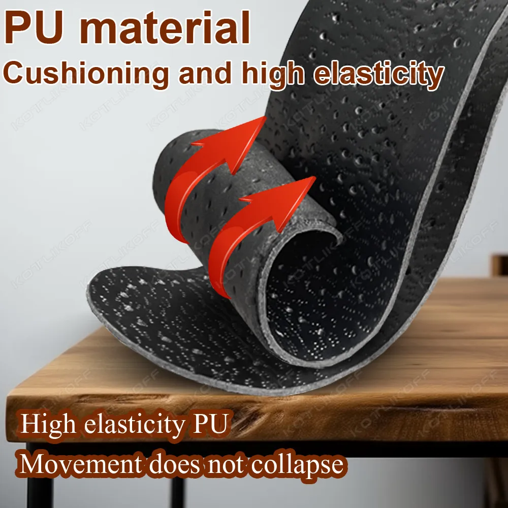 KOTLIKOFF Insole For Shoes Leather Orthotic Insoles Flat Feet High Arch Support Orthopedic Shoes Sole O/X Leg Corrected Insert