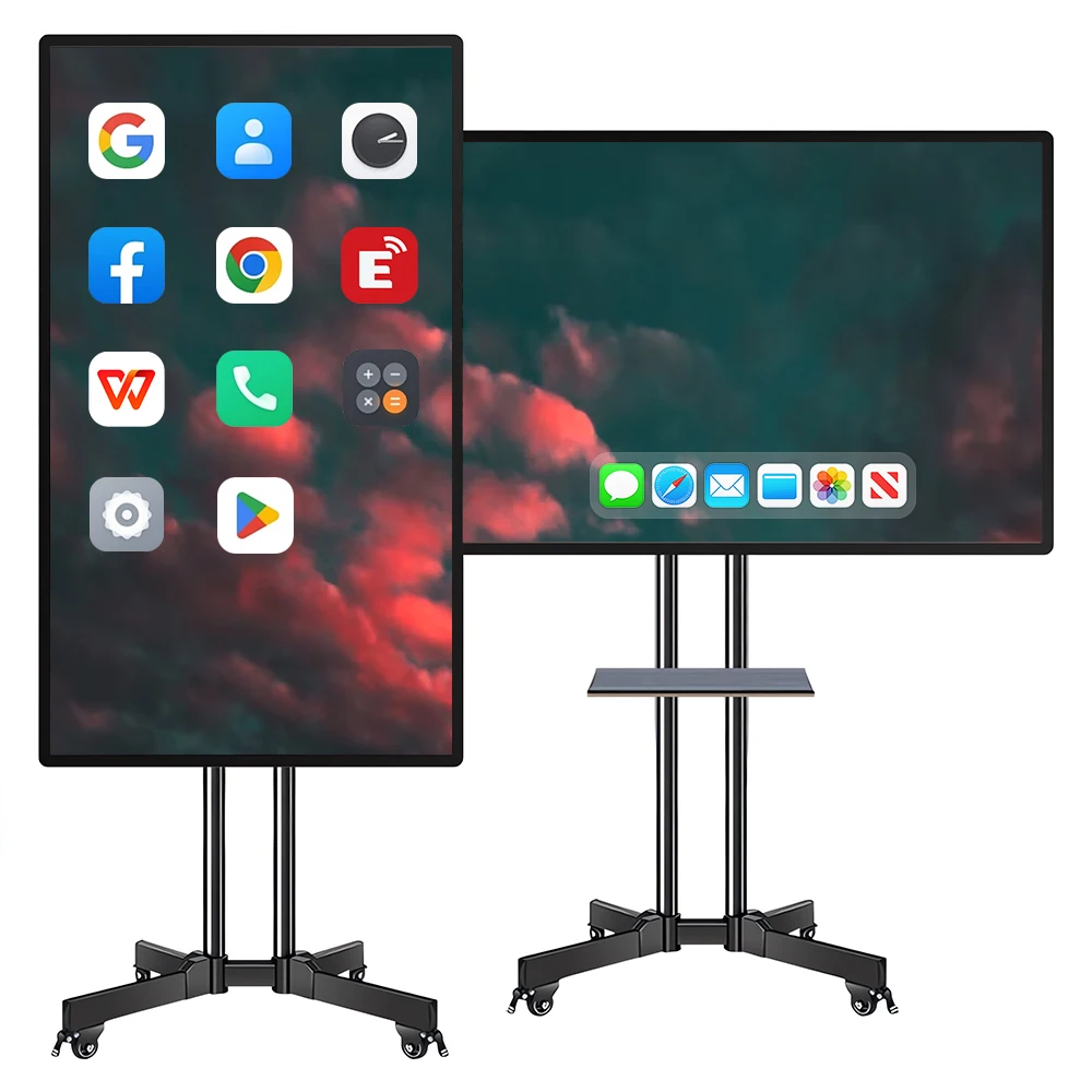 

Samrt Board, 49 Inch multi-touch Electronic Calendar built-in camera Screen Board, 4K Monitor Wireless Projection Player for Ad