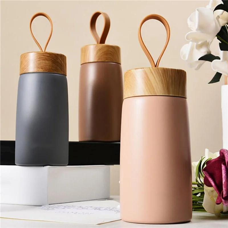 Ablj caneca de café isolada 304 copo de aço inoxidável garrafa térmica de água garrafa de vácuo mini garrafa de água caneca de viagem copo térmico