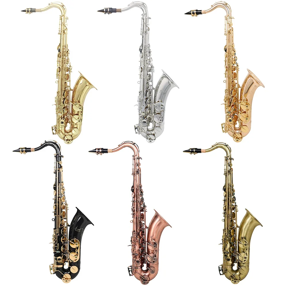 

Tenor Saxophone Bb Professional Brass Tenor Sax Professional Bb Saxophone with Cleaning Cloth Glove Reed Mouthpiece Accessories