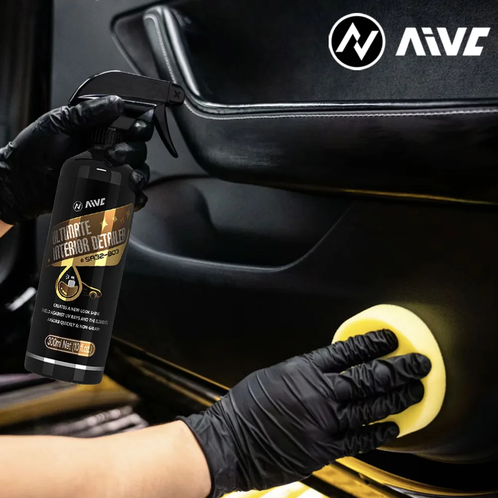 Interior Detailer AIVC Plastic Leather Restorer Quick Coat For Car Interior Refurbish Leather Renovator Conditioner Cleaning ﻿