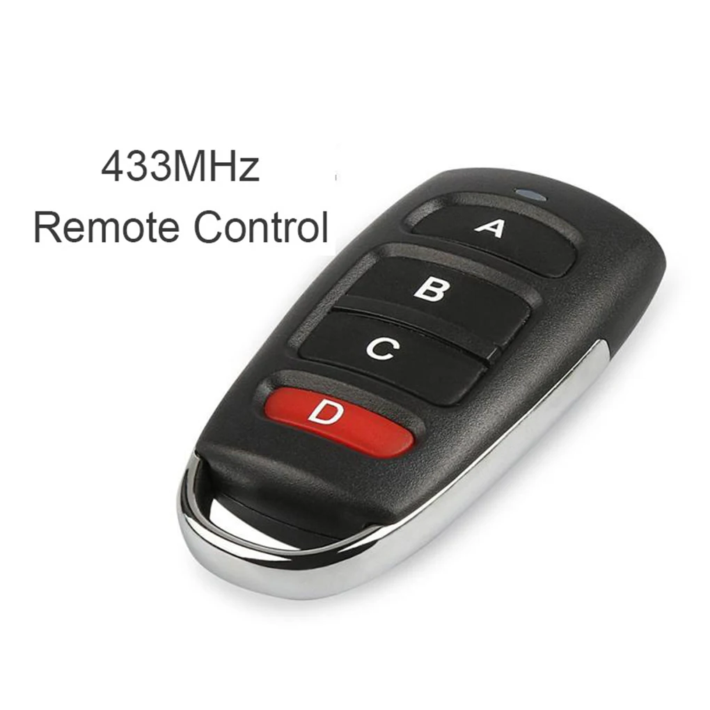 Universal 4 Button Copy 433mhz Electric Garage Door Opener Wireless Remote Control Door Gate Key Fob