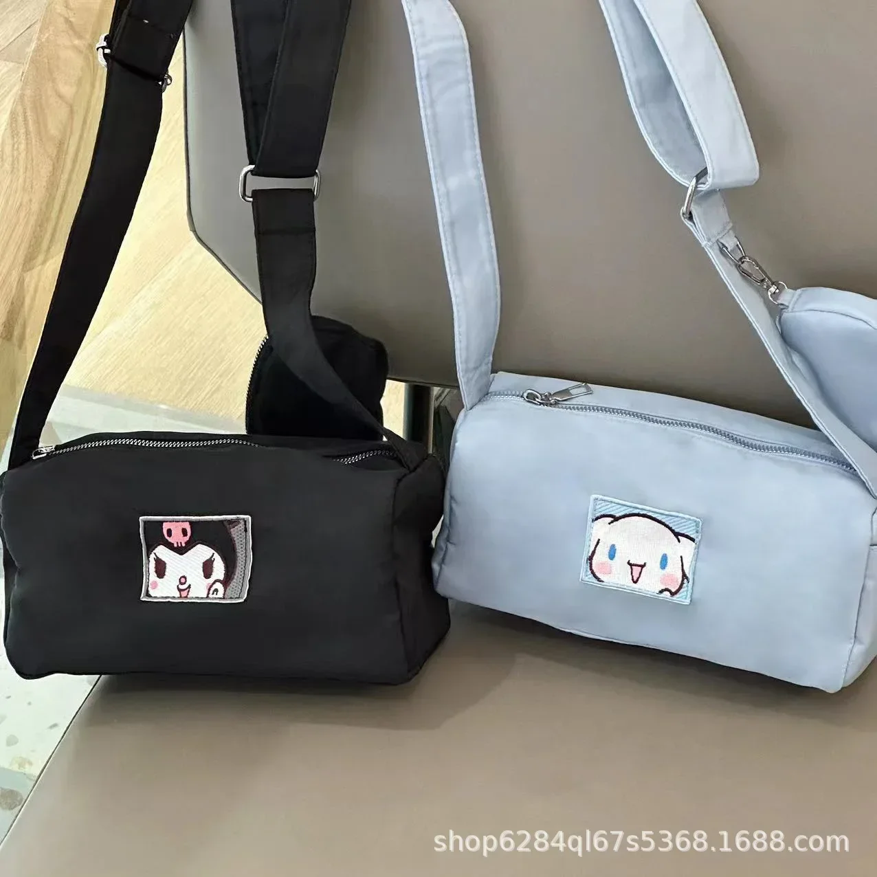 

Sanrio hello kitty shoulder messenger bag kuromi women storage bag cute school girl coin purse