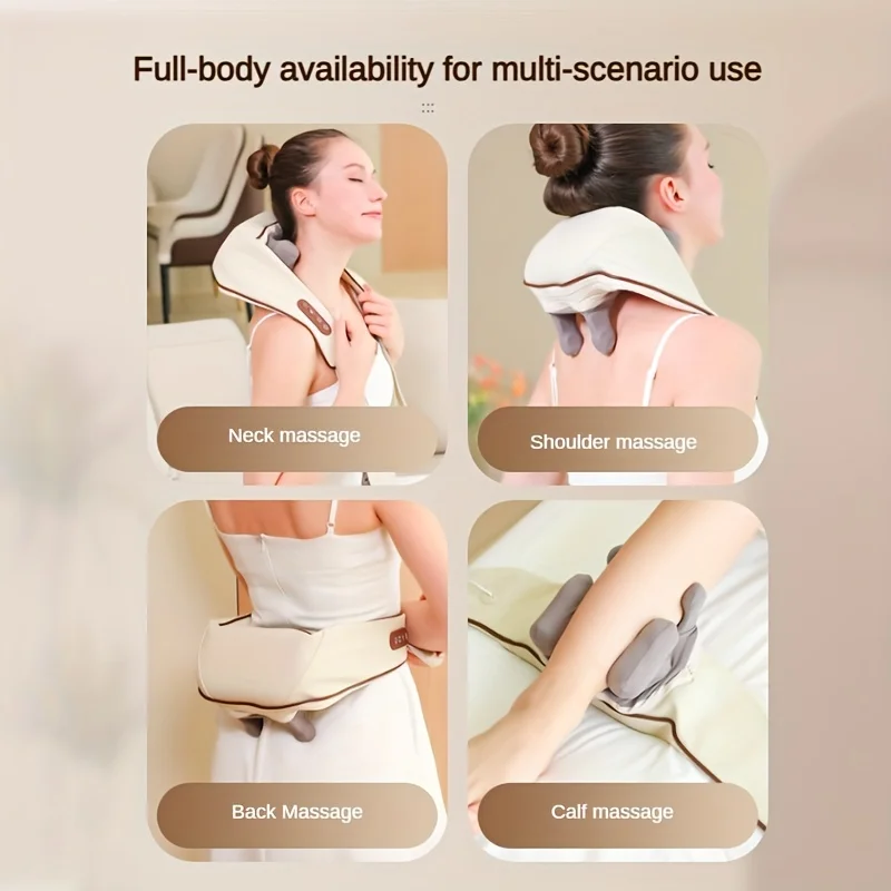 1 Shoulder and Neck Massager Professional Edition - Relieves pain through realistic humanoid massage, rechargeable with long-las