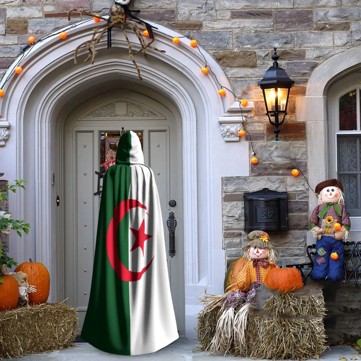 Kapuzen mantel Unisex-Umhang mit Kapuzen flagge von Algerien Umhang Vampir Hexen umhang Cosplay