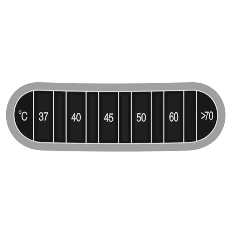 

652F клейкие термометры для бутылок, полоски, отображающие температуру в градусах, термометры, наклейки, наклейки с дисплеем