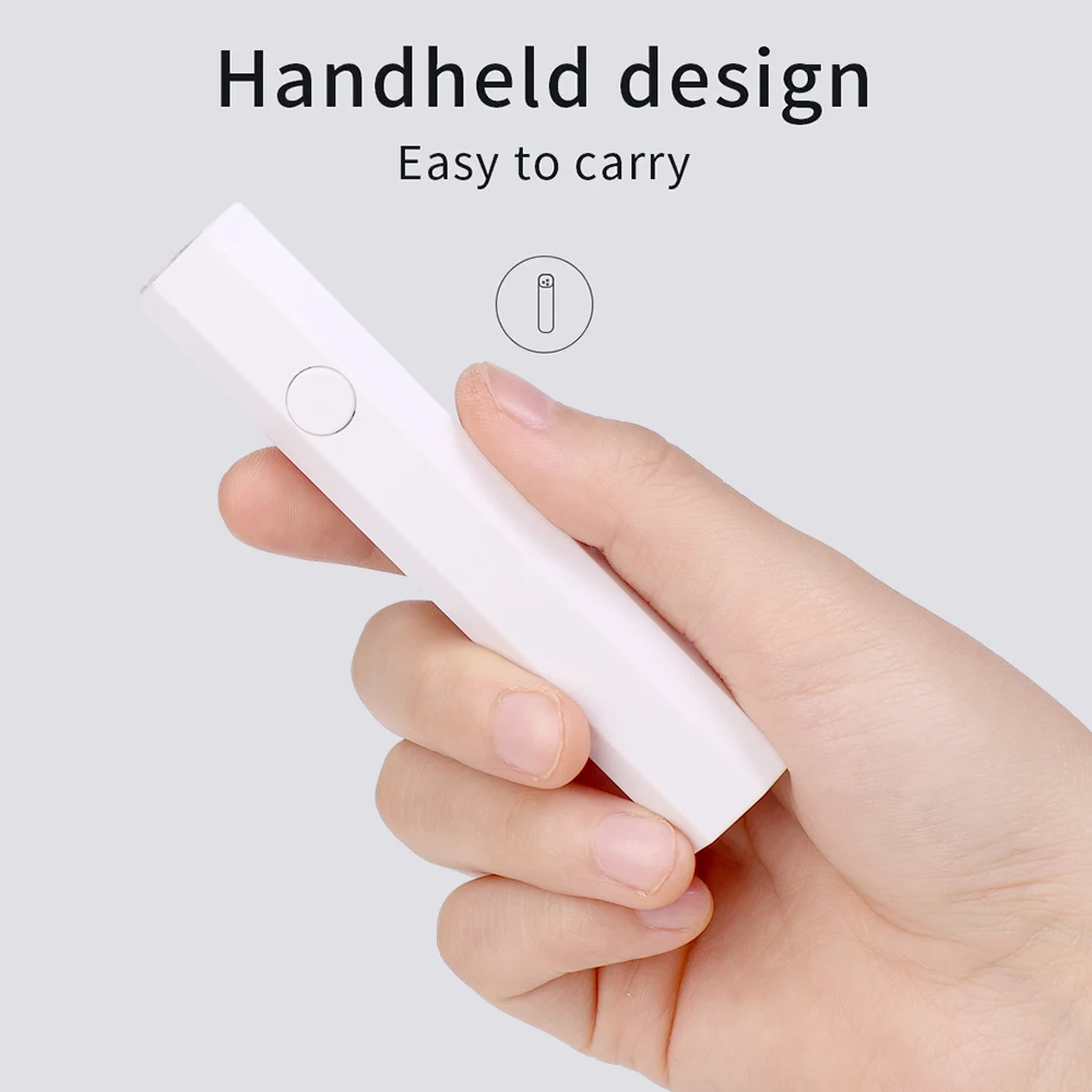 Handheld Nail Art One Light with Charging Data Cable Portable Mini Rechargeable Nail Art Tool Home Travel Use Nail Dryer Lamp