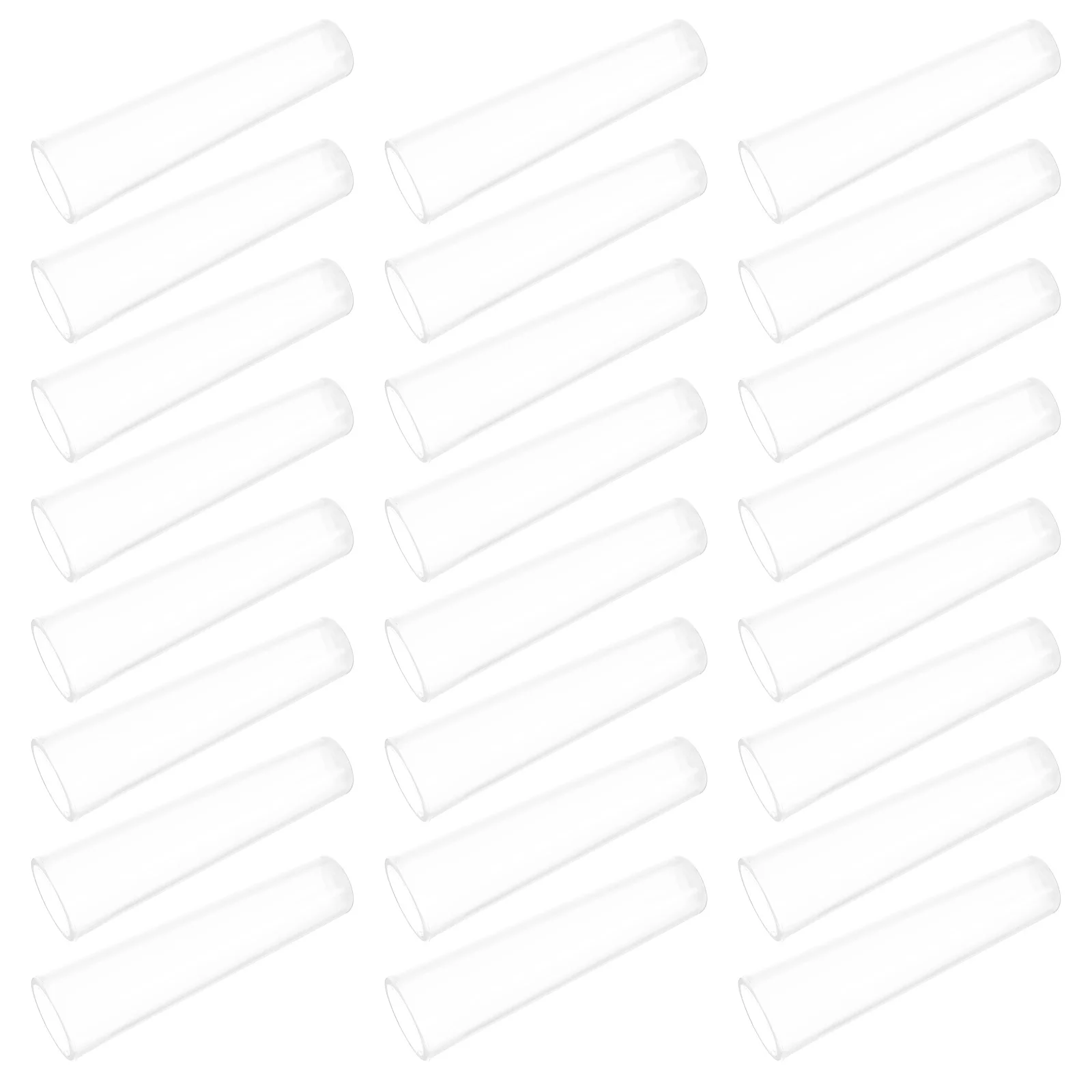 

50Pcs Pencil Cap Protector - Transparent Pencil Caps Extender for Drawing Writing School Office Use Clear Plastic Pen Tip Cover