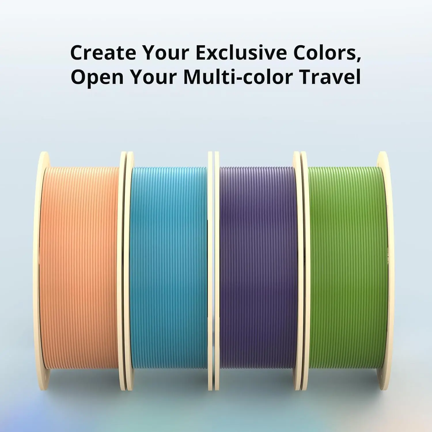 PLA 3D Printer Filament Bundle, RFID PLA Filament, 1.75mm Dimensional Accuracy +/- 0.02mm, 1KG Spool, 4KG, Peach Pink