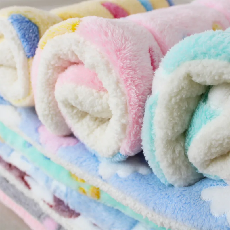 وسادة صوف ناعمة ومبطنة للحيوانات الأليفة بطانية سرير للكلاب والقطط وسادة أريكة غطاء نوم دافئ سجادة منزلية - 4