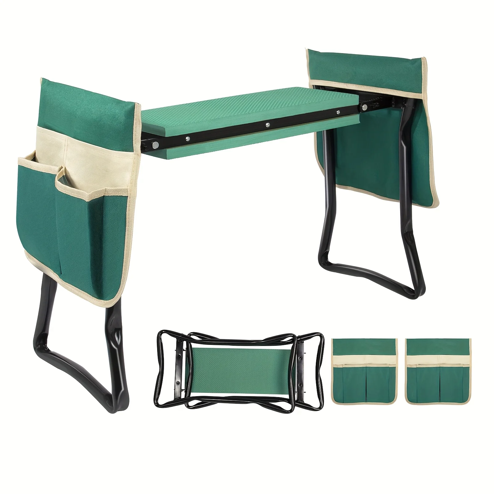 Upgraded Garden Kneeler And Seat With Thicken and Widen Soft Kneeling Pad, Heavy Duty Foldable Gardener Stool image 2
