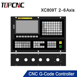 TOPCNC XC809T 2/3/4/5/6 Axis Multifunctional Lathe Controller with Tool Magazine Supports G-code ATC Fanuc Digital Spindles