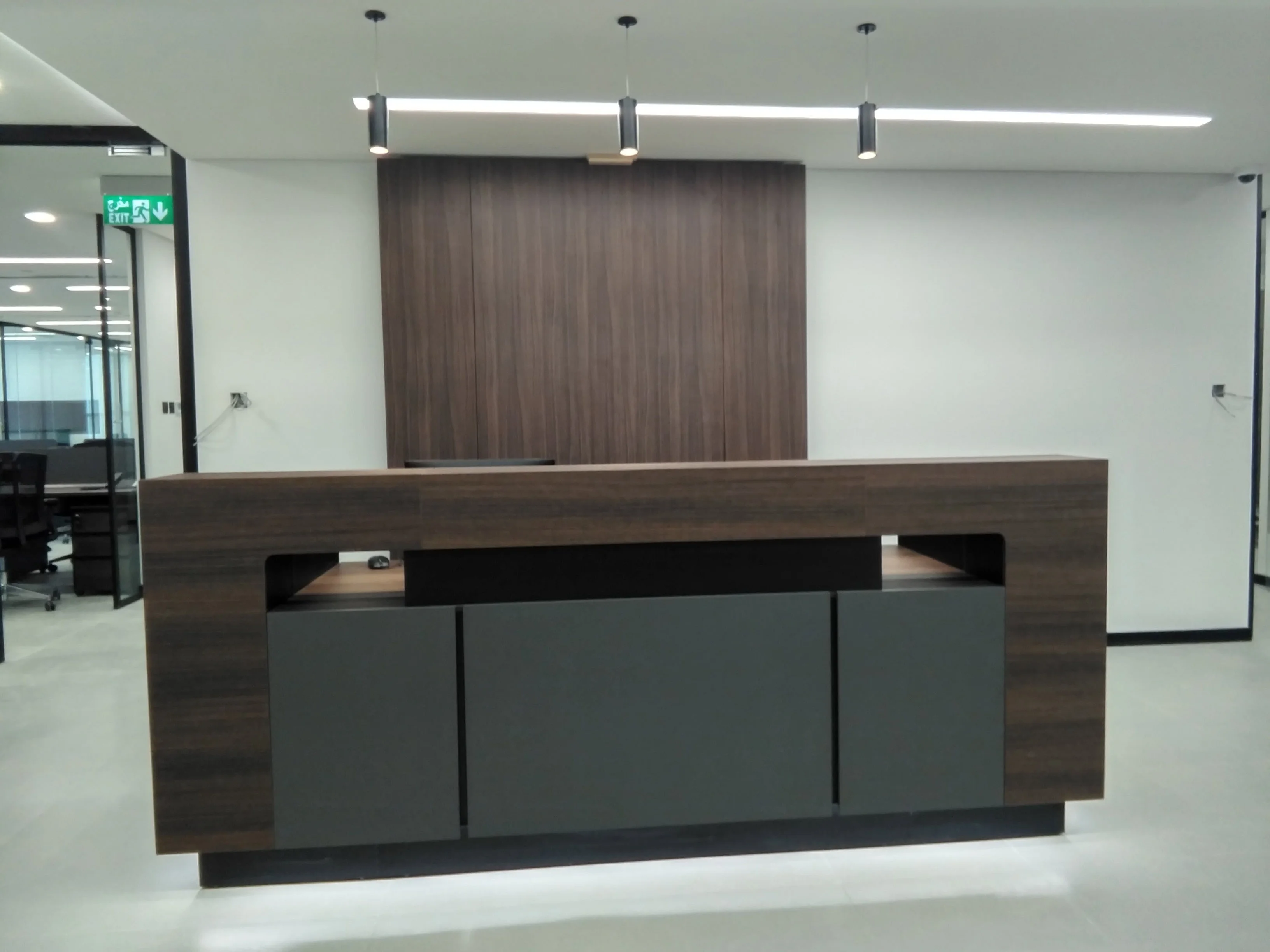 2 Seater Modern Office Building Reception Desk