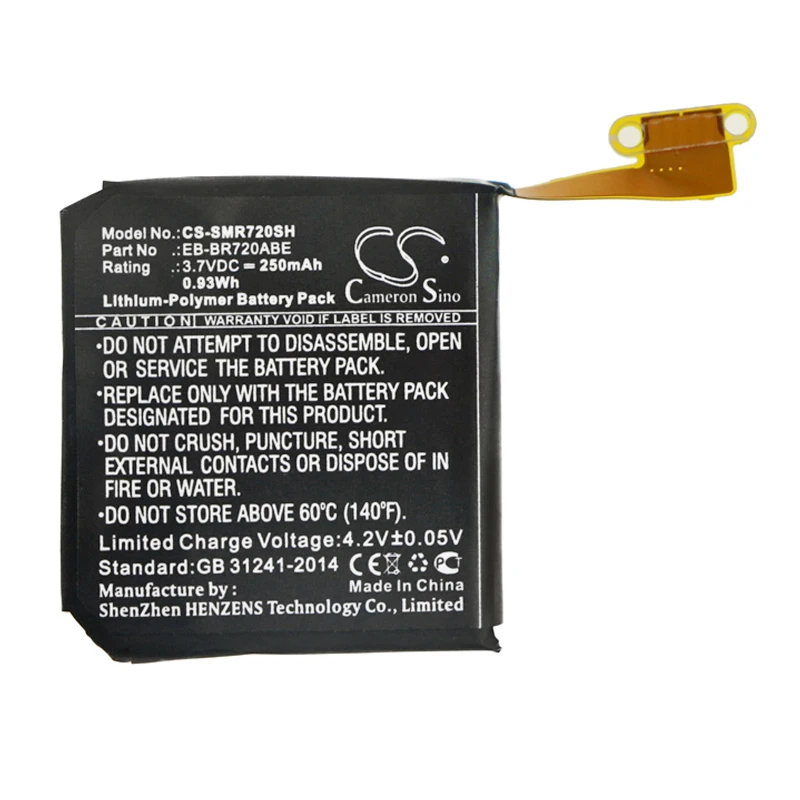 

Li-Polymer Smartwatch Battery for Samsung,3.7v,250mAh,Gear S2 Classic SM-R720 SM-R732 Gear S2 R7200 R720X R732,EB-BR720ABE