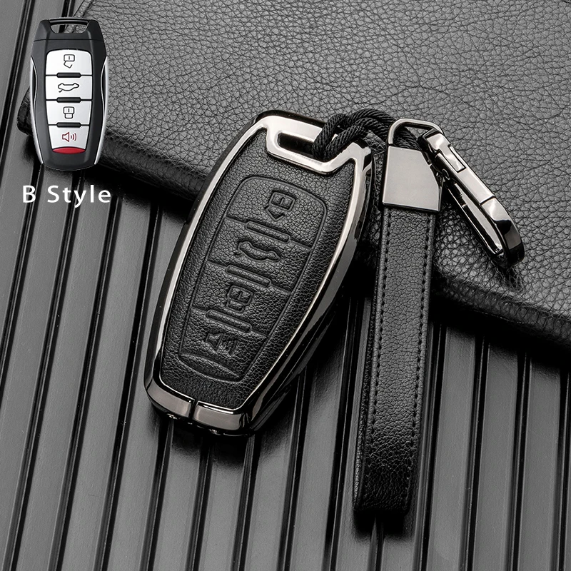 

Car Key Case Keys Cover Shell Bag Fob For Haval H9 F7X H5 H3 Great Wall 5 3 M2 H6 Coupe Great Wall M4 H2 6 Accessories Keychain