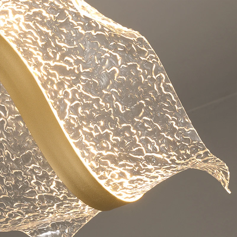 الشمال الإبداعية Led الثريا تصميم موجة طويلة قلادة أضواء مطعم مصباح بار غرفة الطعام ديكور المنزل معلقة تركيب المصابيح