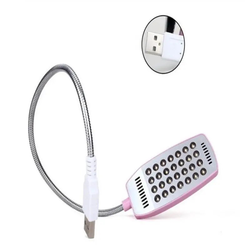 Interruptor USB de 4 colores, luz LED de 28LED, lámpara de Metal Flexible, tubo, luces de lectura de libros para muebles de portátil, elementos esenciales superbrillantes