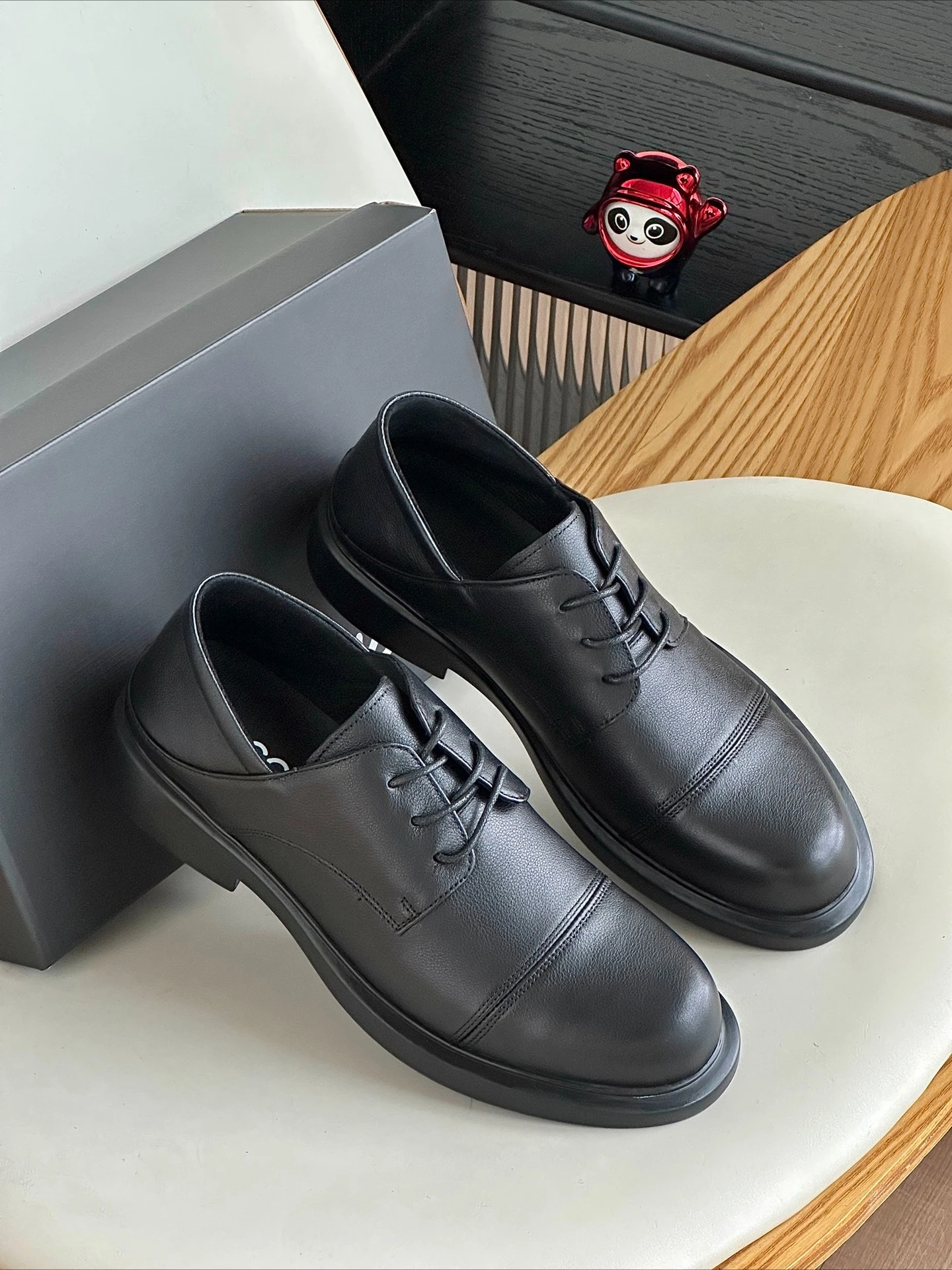 

Мужские деловые повседневные туфли дерби из натуральной кожи, дышащие оксфорды, удобные для офиса, формальные кроссовки