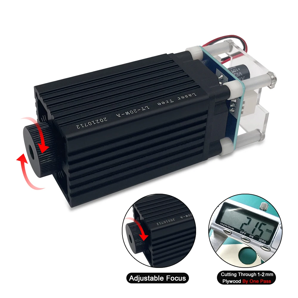 LASER TREE 5W modulo per incisione Laser 450nm TTL Blue Light 5W testa Laser per macchina da taglio per incisore Laser strumenti per la lavorazione del legno